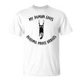 My Human Loves Building Model Bridges Cat Parent Hobby Tank Top T-Shirt