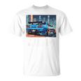 Jdmナイトドリフトレースカー東京スカイラインデザイン。 Tシャツ