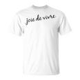 Joie Deivre フランス語の格言tシャツ Tシャツ