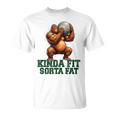 Kinda Fitorta Fat Gorilla ヘビーウェイトリフティング 面白いジム Tシャツ
