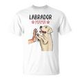 Labrador Mama Cani Donne Festa Della Mamma Donne Maglietta