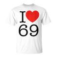 I Love 69 ファニーtシャツ Tシャツ