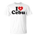 I Love Heart Cebu フィリピン諸島 Tシャツ