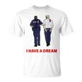 On Back I Have A Dream Trump Police 格言 男性 Tシャツ