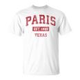 Paris Texas Tx ビンテージスポーツデザイン レッドデザイン Tシャツ