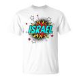 Personalized Name Comic Pop Art Superhero Israel Tank Top T-Shirt