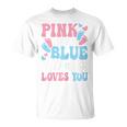 Pink Or Blue Mommy Loves You Cute Gender Reveal Mom Women T-Shirt