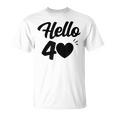 こんにちは40歳 40歳 40歳 誕生日 四十歳 母 Tシャツ