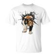 その壁を打ち破れ 三毛猫 福猫 面白 Tシャツ