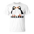 アイスランドのキュートなパフィン2個 Tシャツ