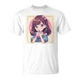 カワイイアニメ ちびガール バブルティー ボバミルク オタク Tシャツ
