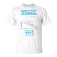 キッズ タイタニック キッズ 帆船 ヴィンテージ クルーズ ベッセル 1912 Tシャツ