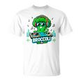 クールなブロッコリーdjミュージックパーティーバイブ面白いデザイン。 Tシャツ