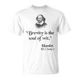 シェイクスピアの名言 Tシャツ