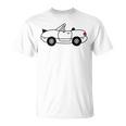 ジャパニーズホワイト スポーツカー Jdm オートクロス レーシングロードスター Tシャツ
