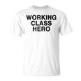 ジョン・ロック平和活動家が着用したワーキングクラスヒーロー。 Tシャツ