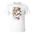 スカルバックプリント。 Tシャツ