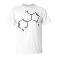 ニコチンの化学構造 Tシャツ