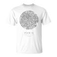 パリ フランス コーディネート 地図 故郷 Tシャツ