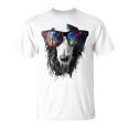 ボルゾイ 犬 モチーフ ペット イラスト サングラス ボルゾイ Tシャツ