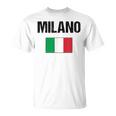 ミラノ イタリア ミラノ イタリー 旗 イタリアン Tシャツ