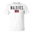 モルディブ国旗-お土産モルディブ。 Tシャツ
