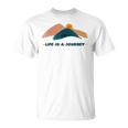 宗教神学 Life Is A Journey 宗教への旅 Tシャツ