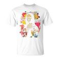 抽象グラフィティ モナリザ バックプリント Tシャツ