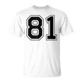 番号 81 Tシャツ