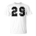 背番号 29 チーム短大スポーツ背番号付きユニフォーム Tシャツ