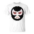 覆面レスラー マスク ピクセルアート ドット絵 怪人 プロレス Tシャツ