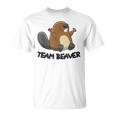 面白いビーバー分隊チームビーバー Tシャツ