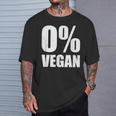 0 ビーガンゼロ パーセントビーガンカーニボア Tシャツ 彼への贈り物