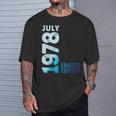 1978年7月 1978年 レトロ 1978 ヴィンテージ 限定版 1978 Tシャツ 彼への贈り物