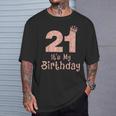21 It's My Birthday 21歳 Happy 21歳の誕生日 女の子 Tシャツ 彼への贈り物
