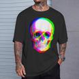 3Dスカル。 Tシャツ 彼への贈り物