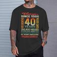 40歳 480ヶ月 すごい生まれ 1986年 40歳の誕生日 Tシャツ 彼への贈り物