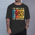 41 Años Nooyiejooyintage 1983 41 Cumpleaños Camiseta unisex Regalos para él