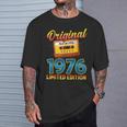 50 歳の誕生日プレゼント男性 1976 年 レトロ ビンテージ テープ Tシャツ 彼への贈り物