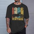 60 歳の誕生日バイカーギフトtシャツ-ヴィンテージ1966バイク Tシャツ 彼への贈り物