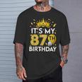 87歳の誕生日プレゼント 87歳の誕生日 87歳の誕生日 Tシャツ 彼への贈り物
