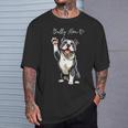 American Bully Pitbull Dog Love Support And Proud Bully Mom T-Shirt Gifts for Him