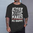 Angry Music Make Me Happy Heavy Metal Metalheads Tシャツ 彼への贈り物
