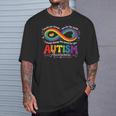 Autism Mom Awareness Rainbow Infinity Neurodiversity Heart T-Shirt Gifts for Him