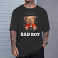 Bad Boy Teddy Bear Graphic tyle Fun Tシャツ 彼への贈り物