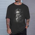 Beethoven-Retrato Ludwigan Beethoven Música Clásica Camiseta unisex Regalos para él