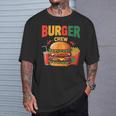 Berger Crew Hamburger Cheeseburger Fast Food Lovers Tシャツ 彼への贈り物