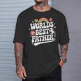 Words Best Father Pink Father’S Day Tシャツ 彼への贈り物