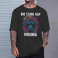 Bigtone Gap バージニア Usa クマと花のデザイン 長袖tシャツ Tシャツ 彼への贈り物