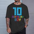 Building Bricks 10歳の誕生日 男の子 10年 マスタービルダー Tシャツ 彼への贈り物